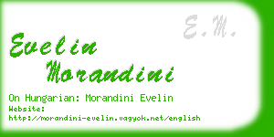 evelin morandini business card